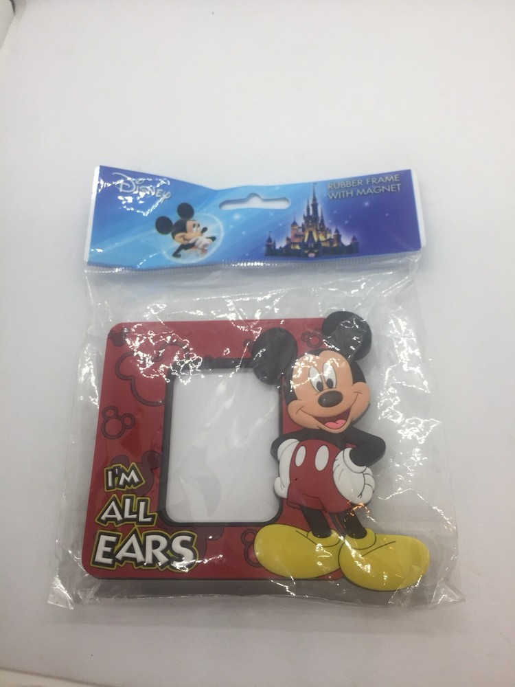 Disney Mickey Mouse Rubber Photo Frame With Magnet I’m All Ears Brand New Sealed