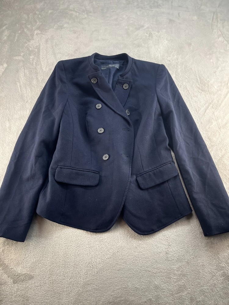 The Limited Blazer Womens Medium Blue Textured Fabric Button Up Career