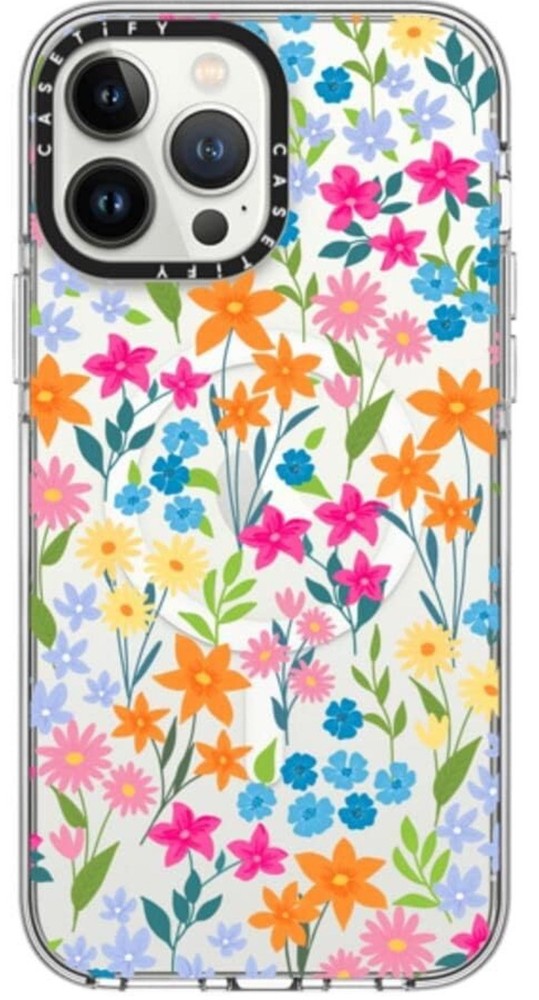 CASETiFY Clear iPhone 13 Pro Max Case- Bright Spring Flowers - Daisy Floral