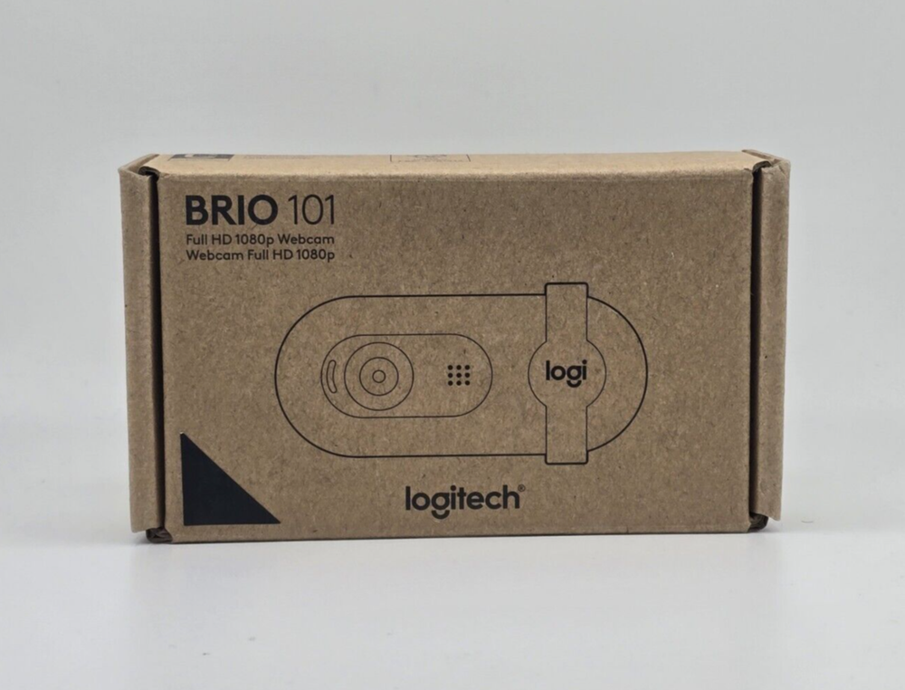 Logitech Brio 101 Full HD 1080p Webcam Made for Meetings and Works for Streaming