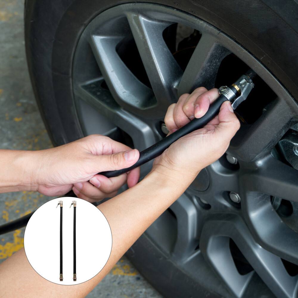 2 Pcs Air Pump for Tires Portable Inflator Inflation Hose Motorcycle