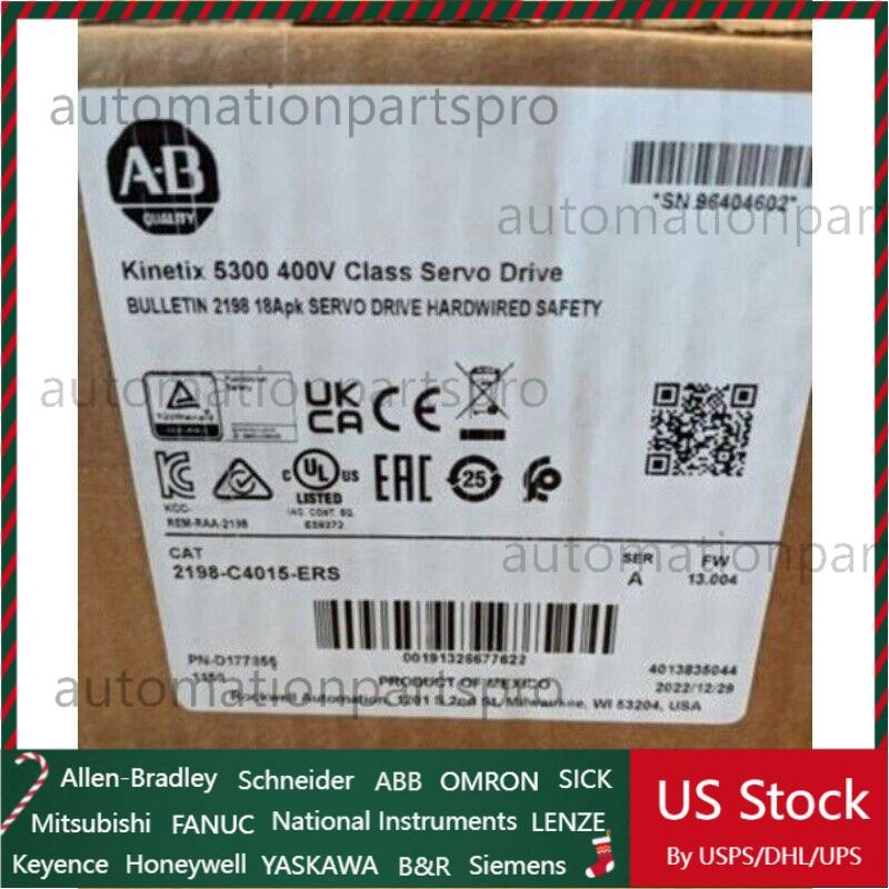 Factory Sealed Allen-Bradley 2198-C4015-ERS Seal Kinetix 5300 US Free Tax