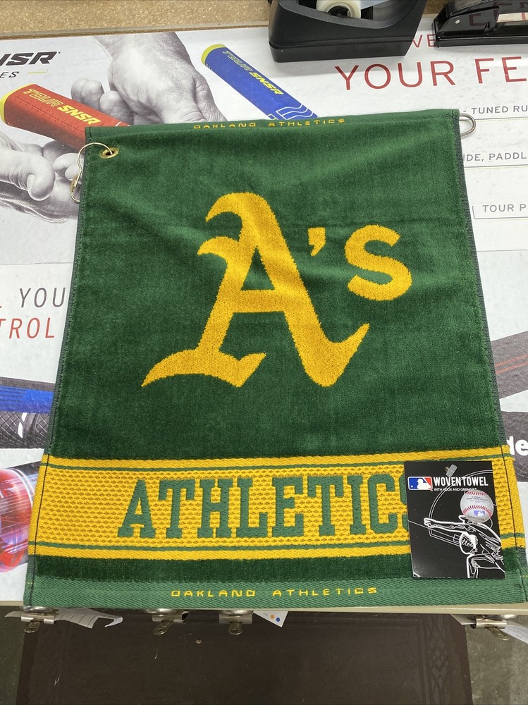 MLB Woven Golf Towel - Oakland A's Athletics - Made In the USA $14.99 SHIPPED!!