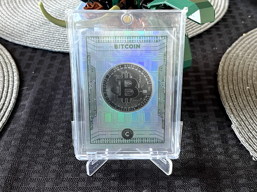 Cardsmiths Currency Trading Cards Series 1 Bitcoin #1A Emerald Refractor /99