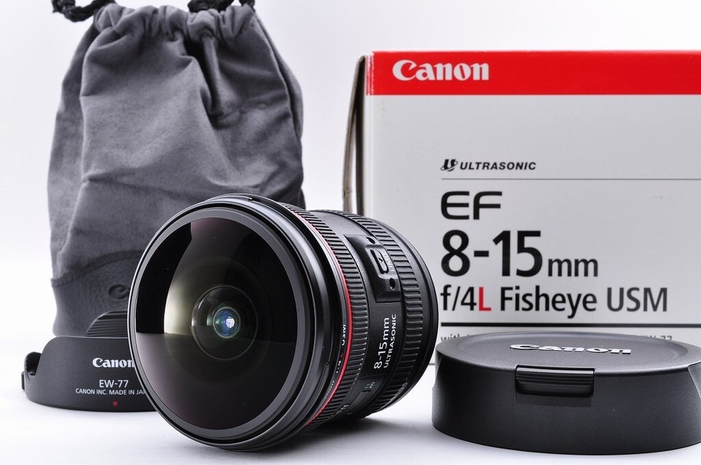 Canon EF 8-15mm f4 L Fisheye USM AF Lens Near Mint in Box Japan Import
