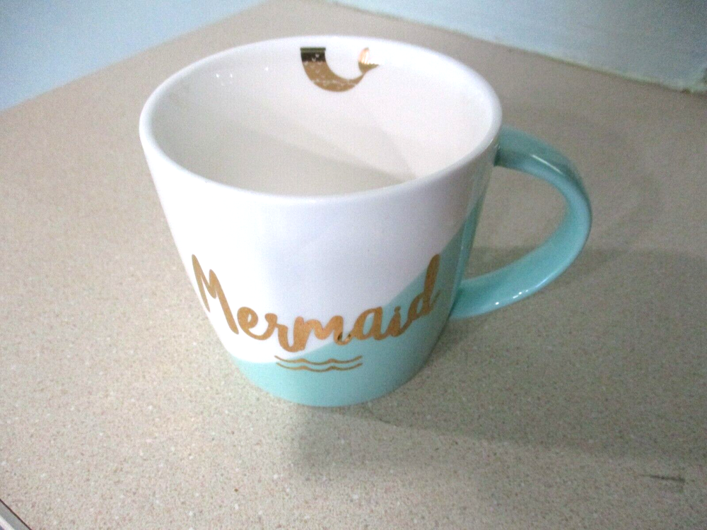 Slant Collections ceramic Mermaid coffee mug Hand Wash Only 3.5 x 4 ''