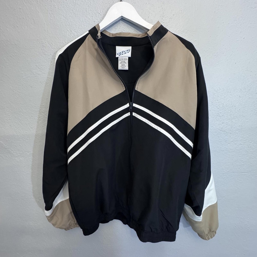 Vintage 80s 90s Irvine Park Mens Medium Retro Windbreaker Jacket