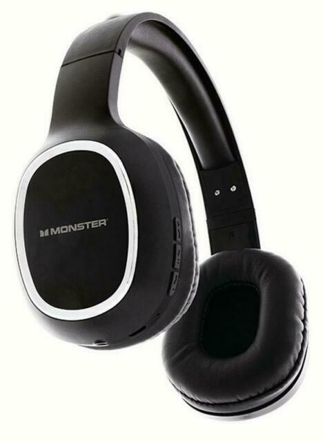 Monster MTH9-1001-BLK Wireless Bluetooth Headphones - Black