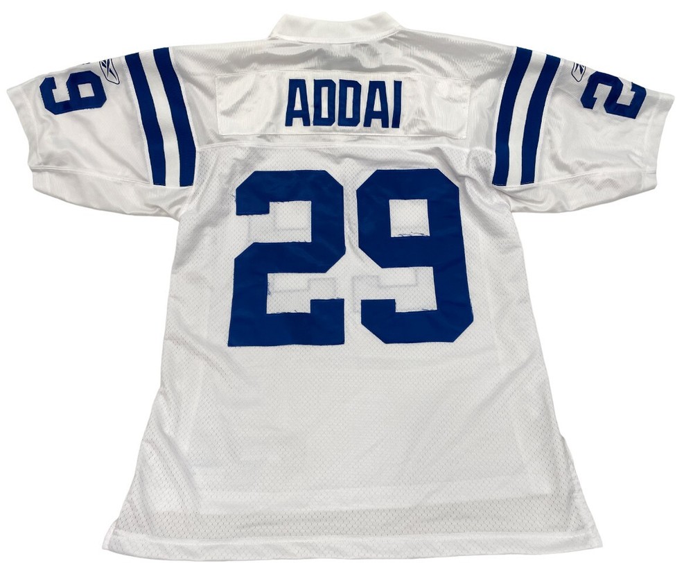 Joseph Addai Indianapolis Colts Stitched Reebok White NFL Jersey Men's M +2