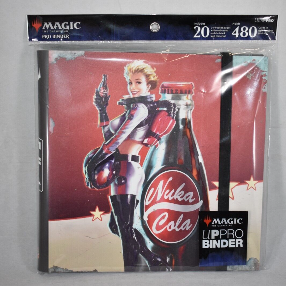 Mtg Fallout card binder nuka cola pinup for Magic MTG Ultra Pro UP 24 pocket