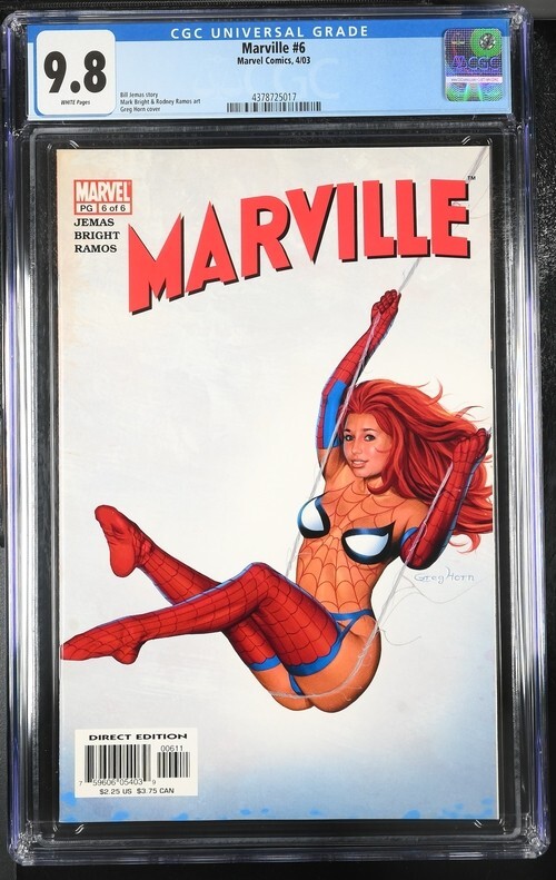 MARVILLE #6 CGC 9.8 Greg Horn Limited Edition Variant Cover 5017