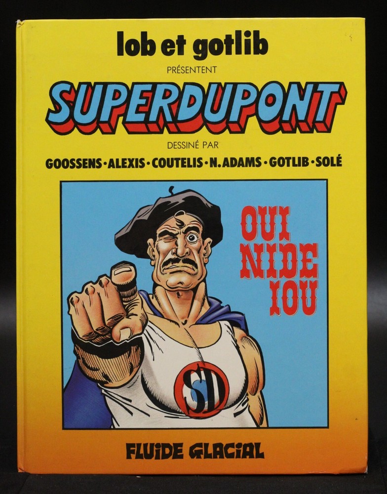 Superdupont #4 French Humor Superhero Neal Adams Art 12 Pages 1983 Hard Cover VF