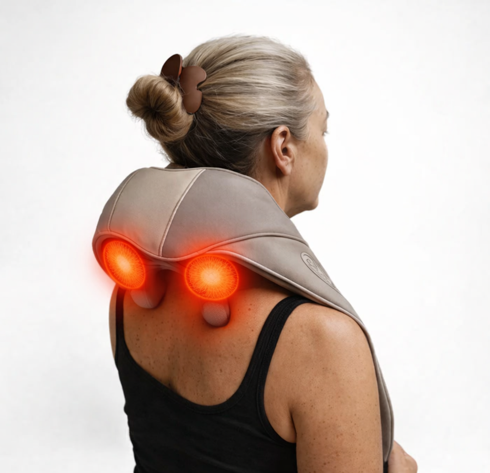 Shiatsu Neck Shoulder Massager with Heat Deep Tissue Electric Pain Relief