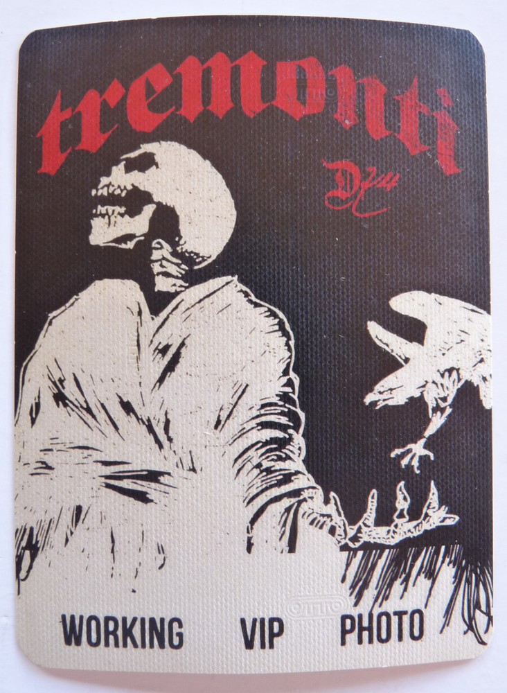 Mark Tremonti Tour Concert Backstage Pass D14