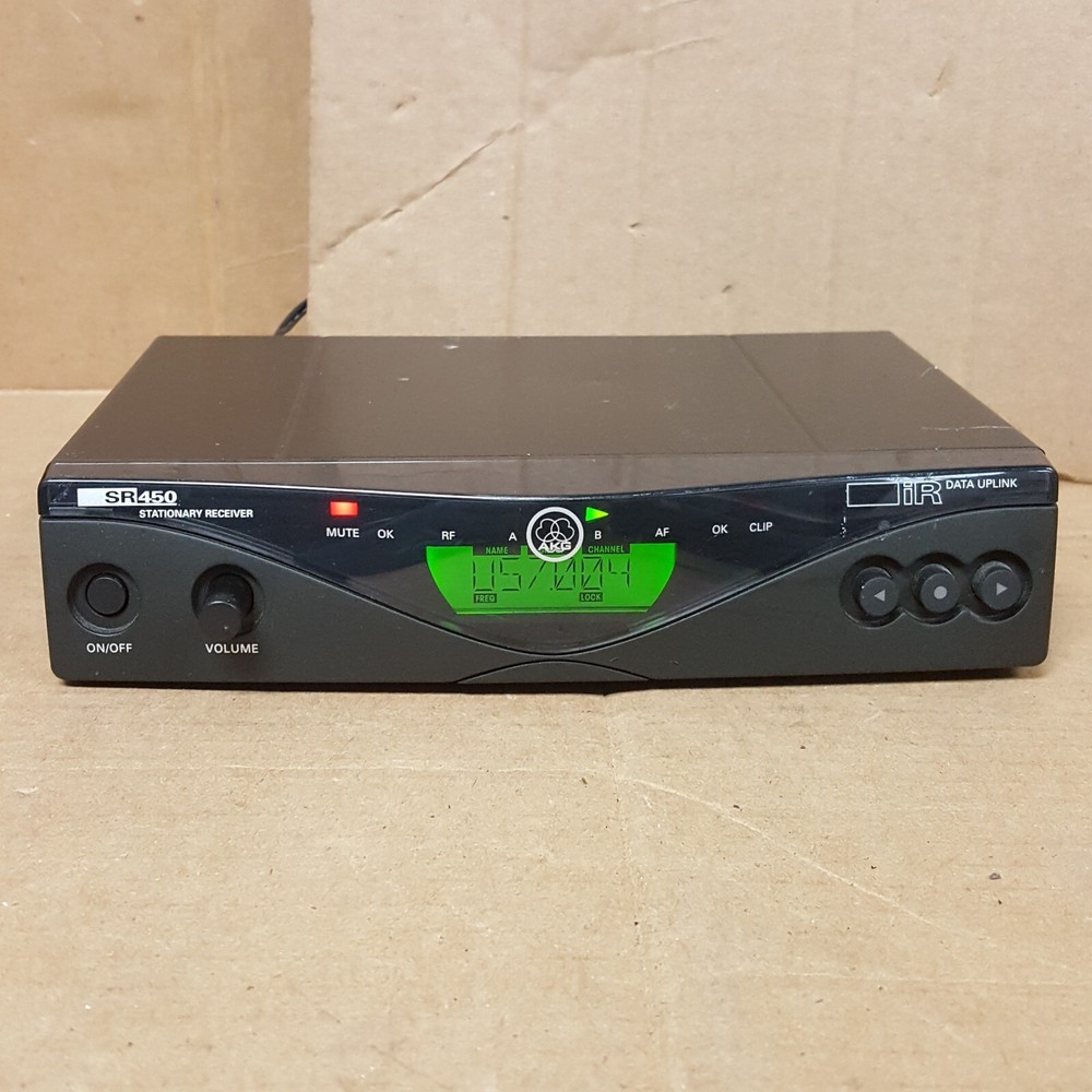 AKG SR450 Stationery Receiver RF Band VII 500.100-530.000MHz No PrCrd/Antns USED