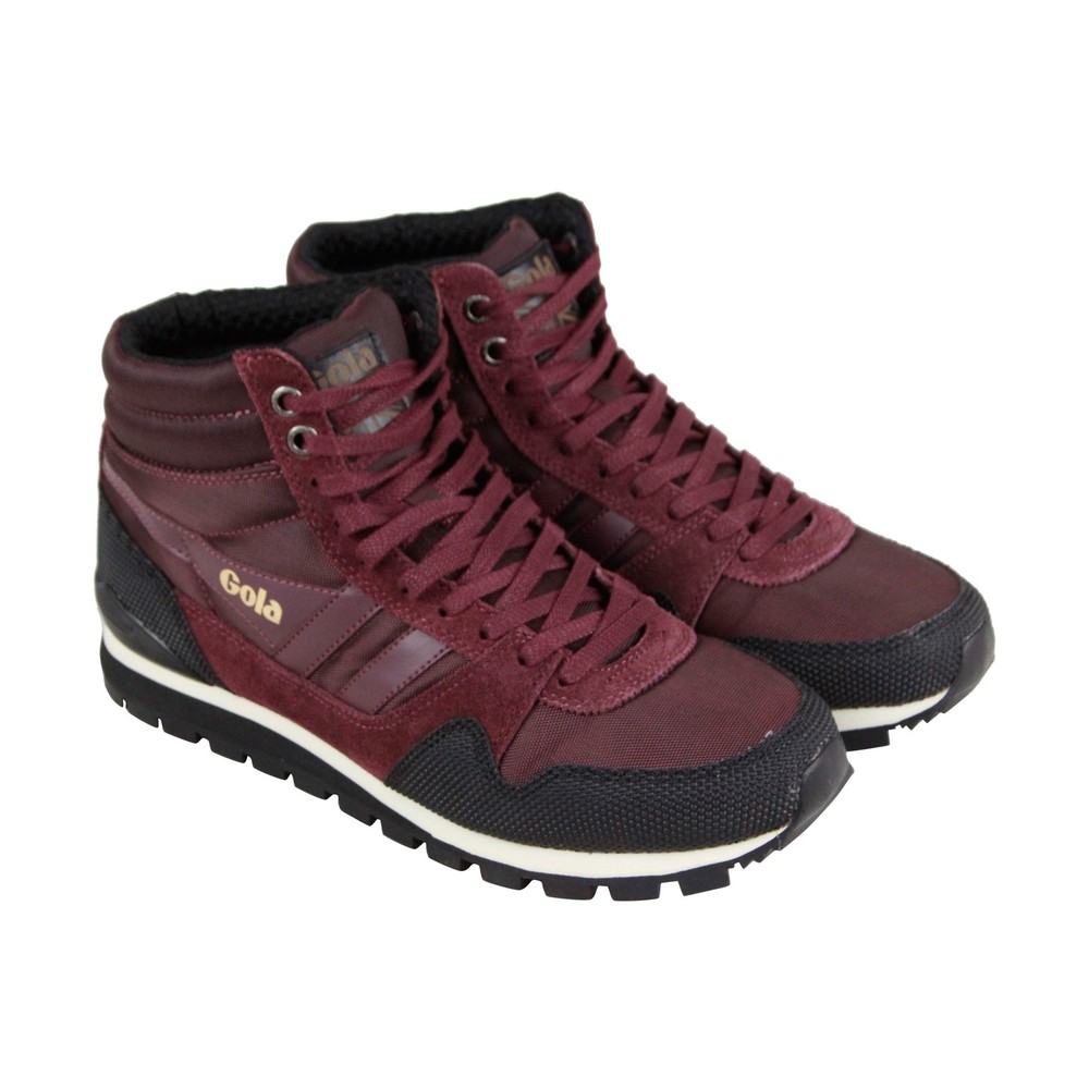 Gola Ridgerunner High II CMA170 Mens Burgundy Nylon Lifestyle Sneakers Size 10