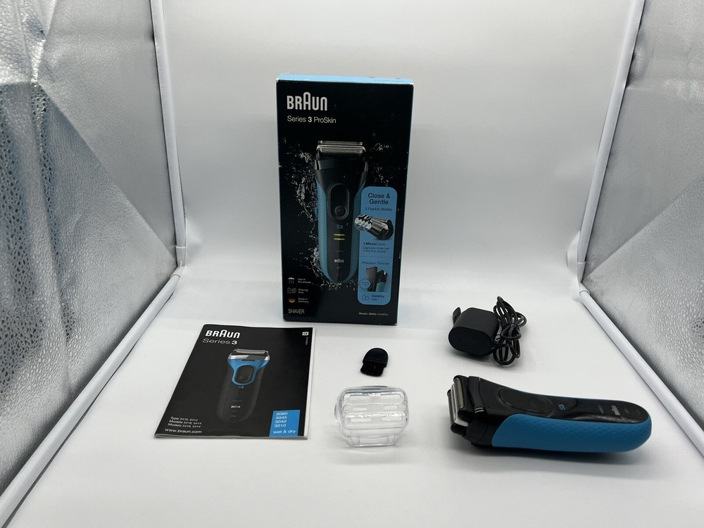 Braun Series 3 Pro Skin 3040s Wet Dry Rechargeable Electric Shaver Razor ProSkin