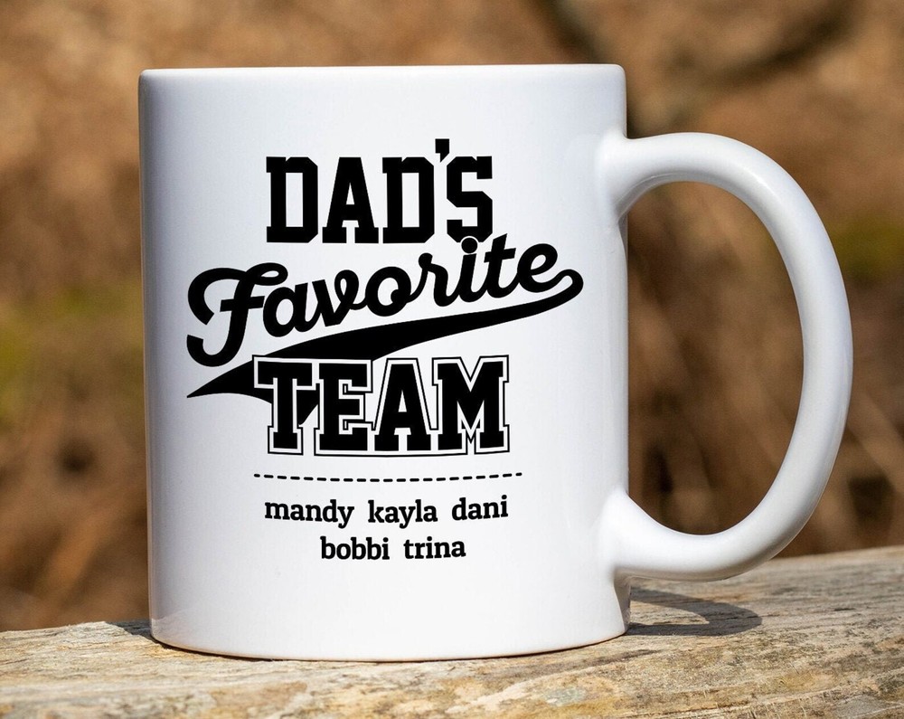 Dad's Favorite Team Mug Personalized Dad Mug Personalized Dad Gifts Father's Day