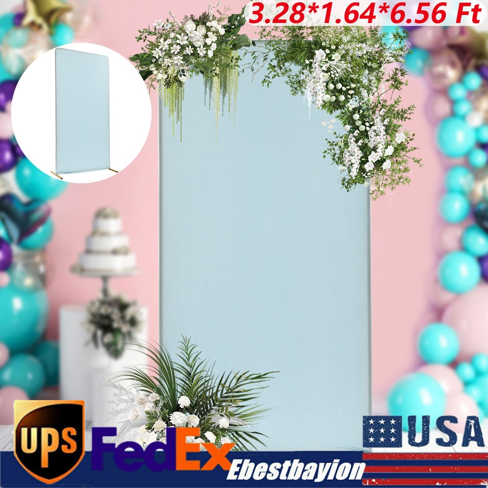Gold and Blue 1x2m Wedding Backdrop Stand for Ceremony Decorations