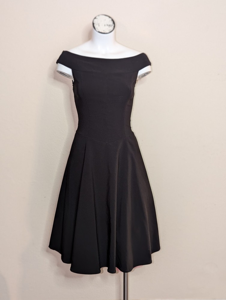Up Front Vintage Y2K Retro Decolletage Bodycon Fit Flare Dress Pinup Semiformal
