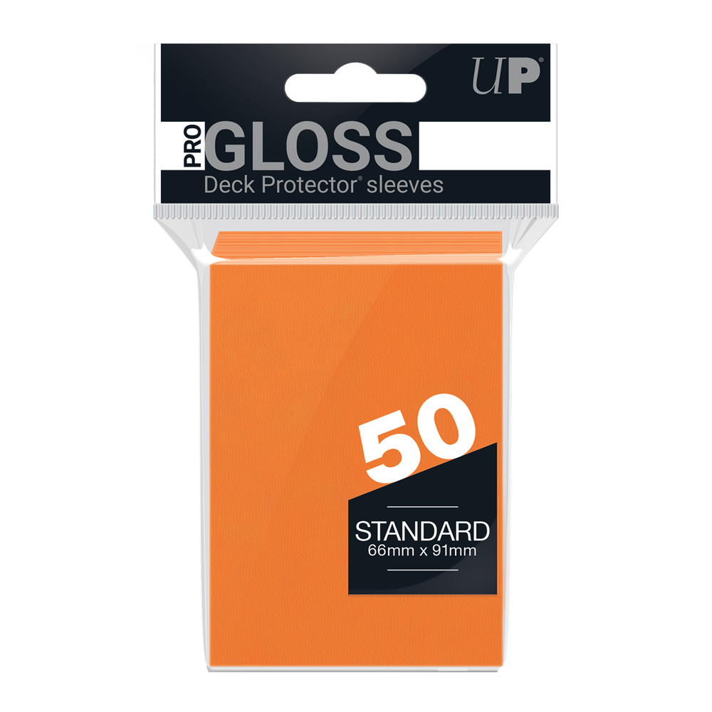 Solid Sleeves (50ct) - Orange (Ultra Pro) Ultra Pro GAMING SUPPLY BRAND NEW