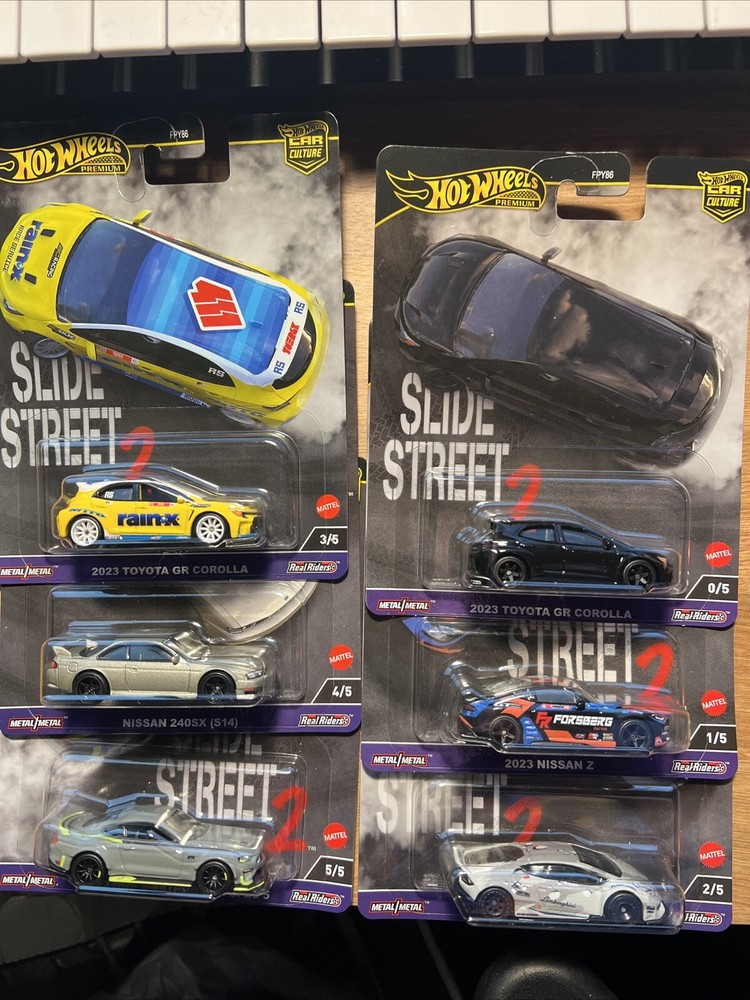 2024 Hot Wheels Premium Car Culture Slide Street 2 Complete Set With 🔥 CHASE 🔥