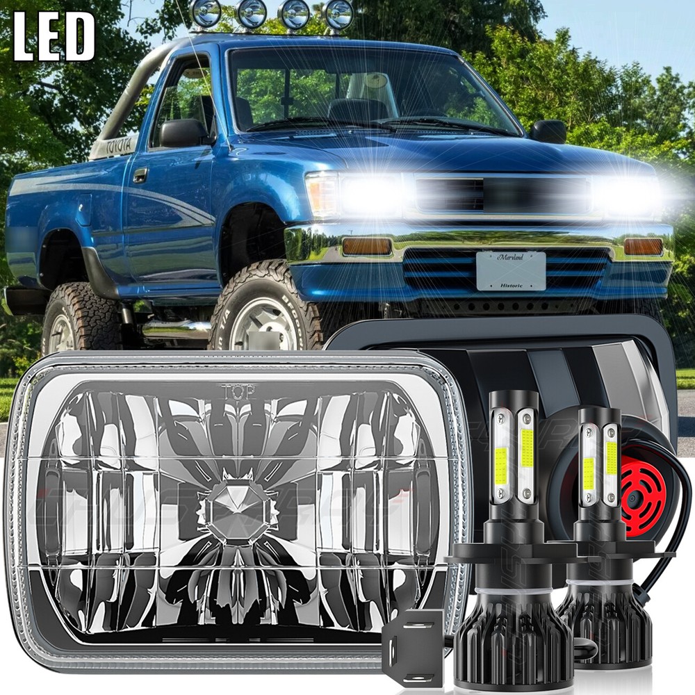 2x 7x6 Semi Sealed LED Conversion Kit for 1982-95 Toyota Pickup Hardbody Trucks