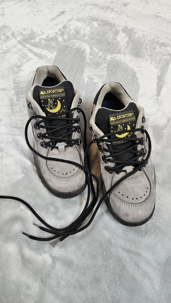 La Sportiva Walking on the Moon Hiking Shoes EU 37 Gray Suede Made in Italy