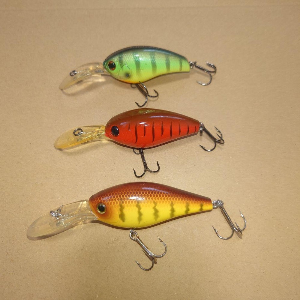 Fishing Lure Hk-180 Hu-200 Fat Depper Crankbait 3 Pieces