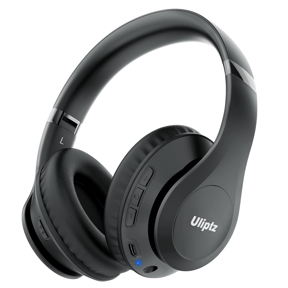 Uliptz Wireless Bluetooth Headphones with 65H Battery 6 EQ Modes HiFi Sound