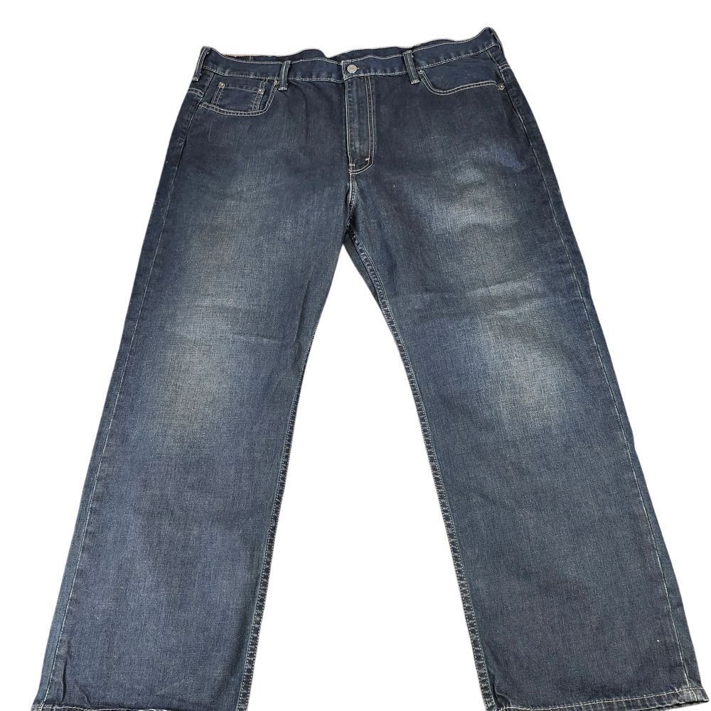 Levi's 569 Loose Straight Leg Dark Wash Denim Jeans Casual Classic Fit W42 L30