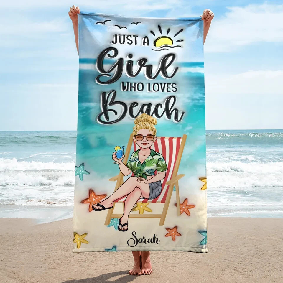 Personalized Sea Lover Beach Towel for Ocean Enthusiasts