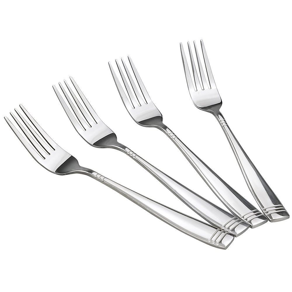Obstnny 8-Inch Stainless Steel Dinner Forks, Set of 12