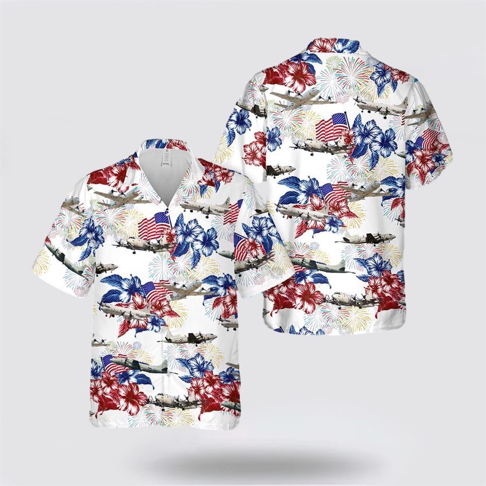 US Navy Lockheed P 3 Orion Hawaiian Shirt 8211 Hawaiian Shirt For Navy Soldiers