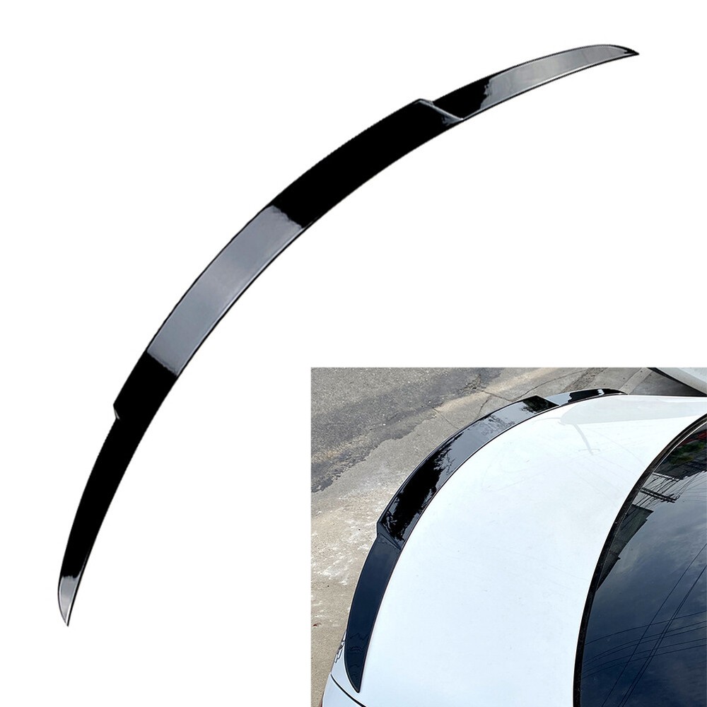 W205 C Class C63 Sedan Black Rear Spoiler Lip Wing 2015-2021