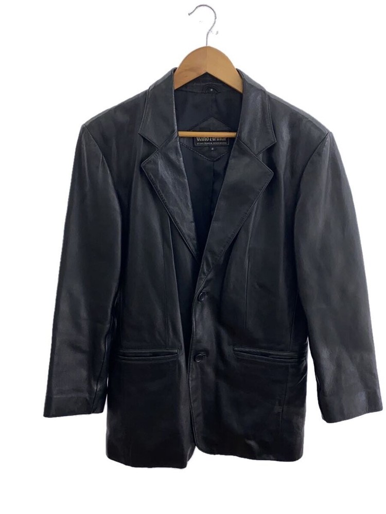Wind  Leather Jacket Blouson/S/Sheep Leather/Blk/Plain 3403