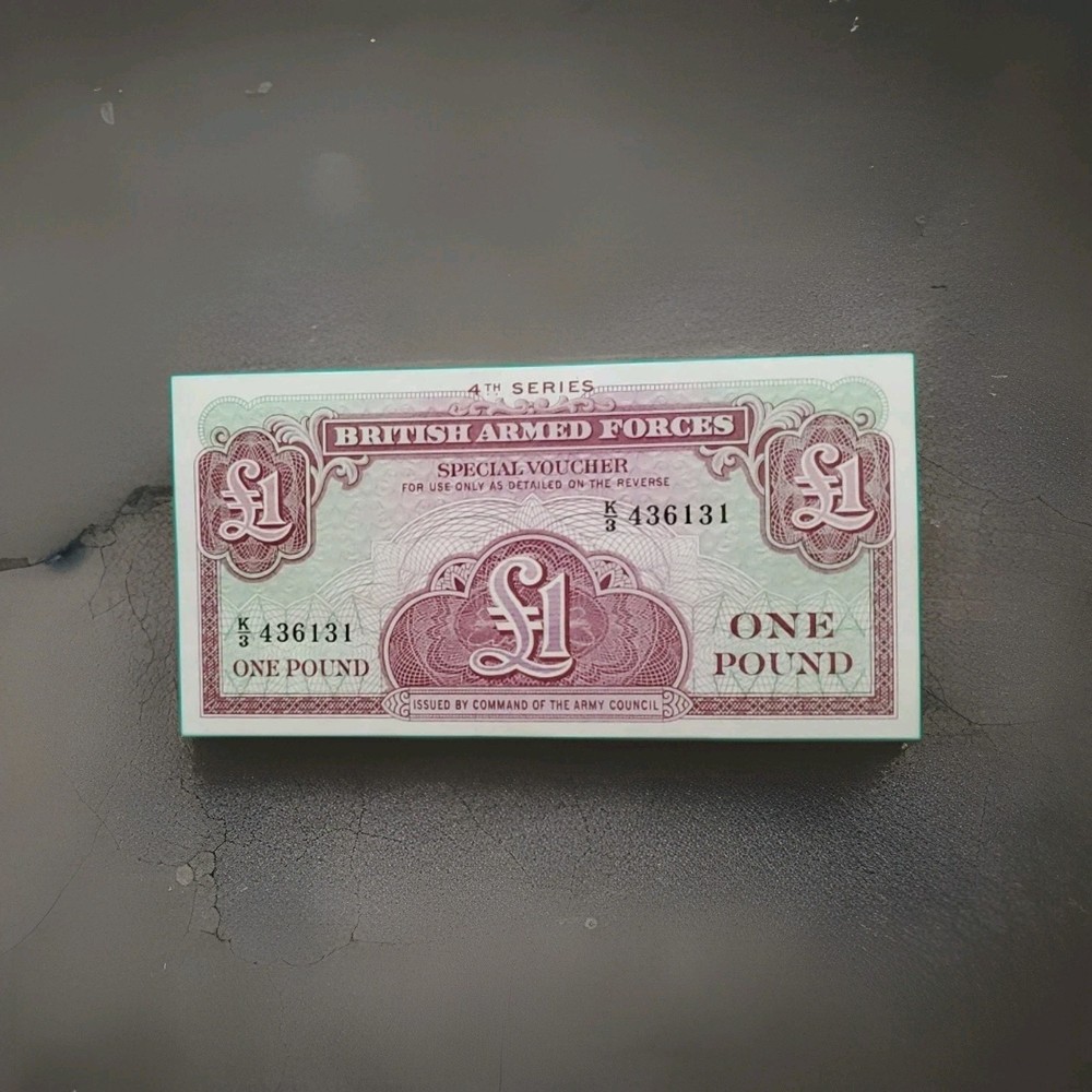 British Armed Forces £1 4th Series 1962 Military Voucher UNC – Army Council Note-image