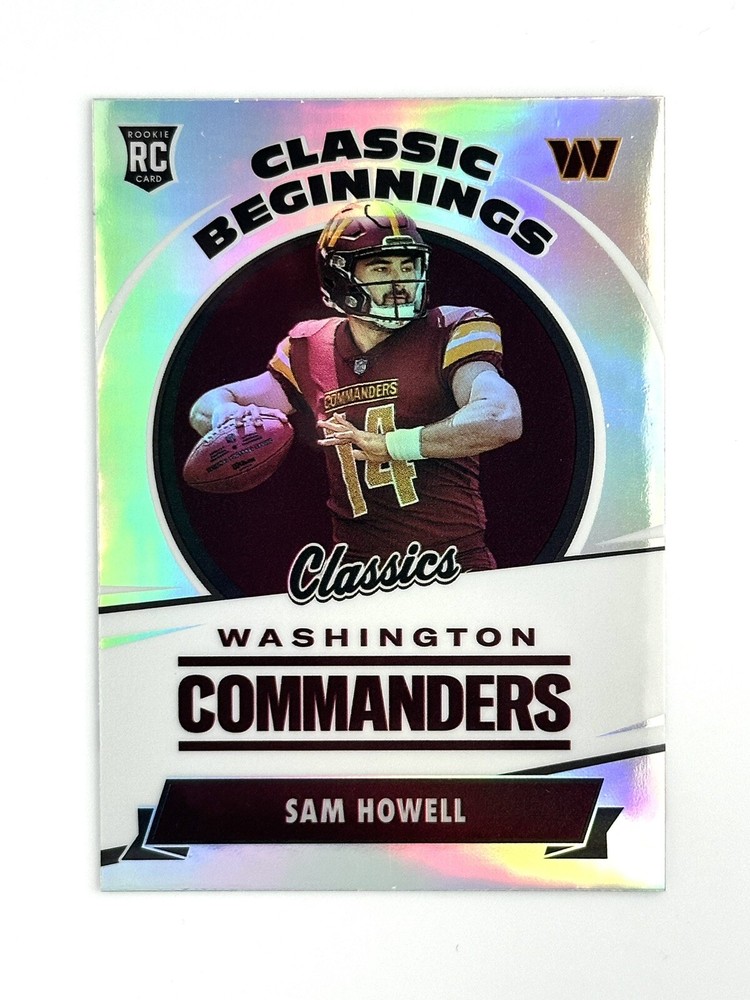 Sam Howell RC 2022 Panini Classics Classic Beginnings Silver #CB-5 - Commanders
