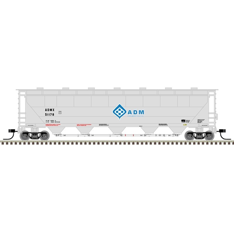 Atlas N Scale 50005666 PD 5000 Covered Hopper ADM Road # 51178 NEW IN BOX!