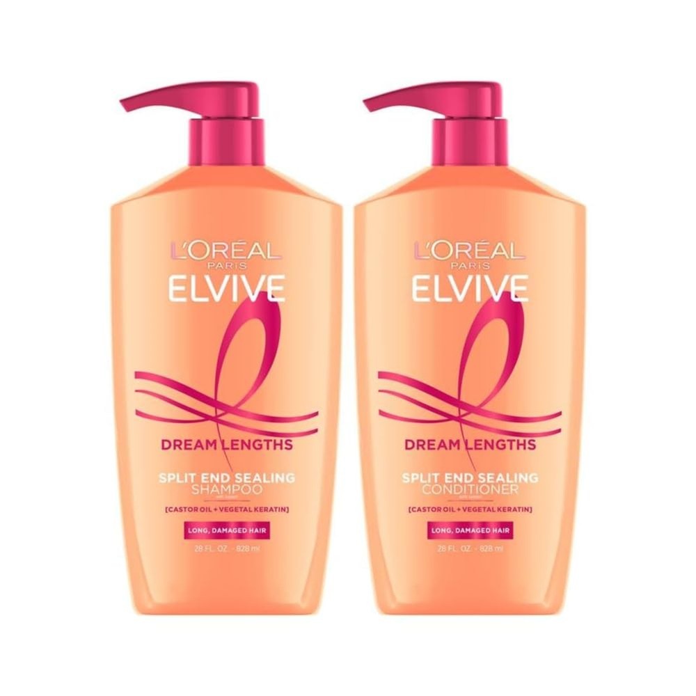 L’Oreal Paris Elvive Dream Lengths Shampoo & Conditioner Kit Paraben Free 1 Set