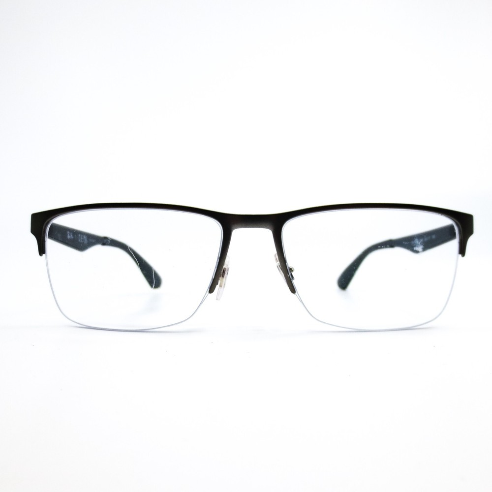 Ray-Ban Eyeglasses Frames RB 6335 2855 Grey Square Half Rim 55-17-145