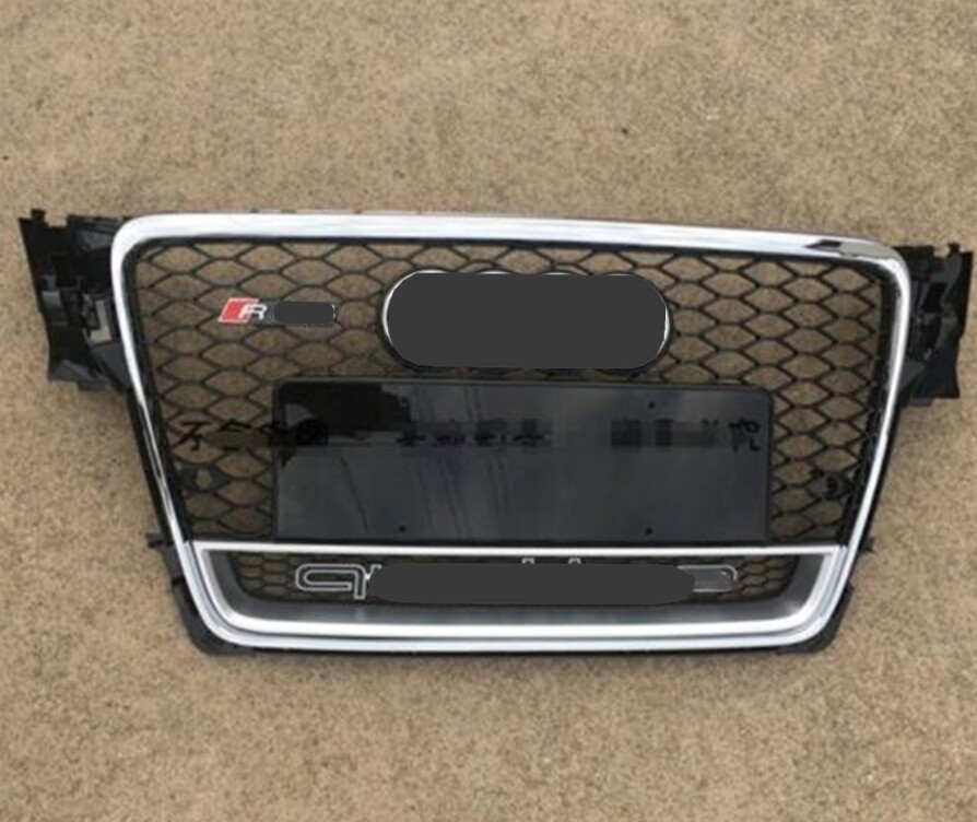 For Audi A4 S4 Rs4 B8 2009-2012 Front Grille Black Mesh Grill