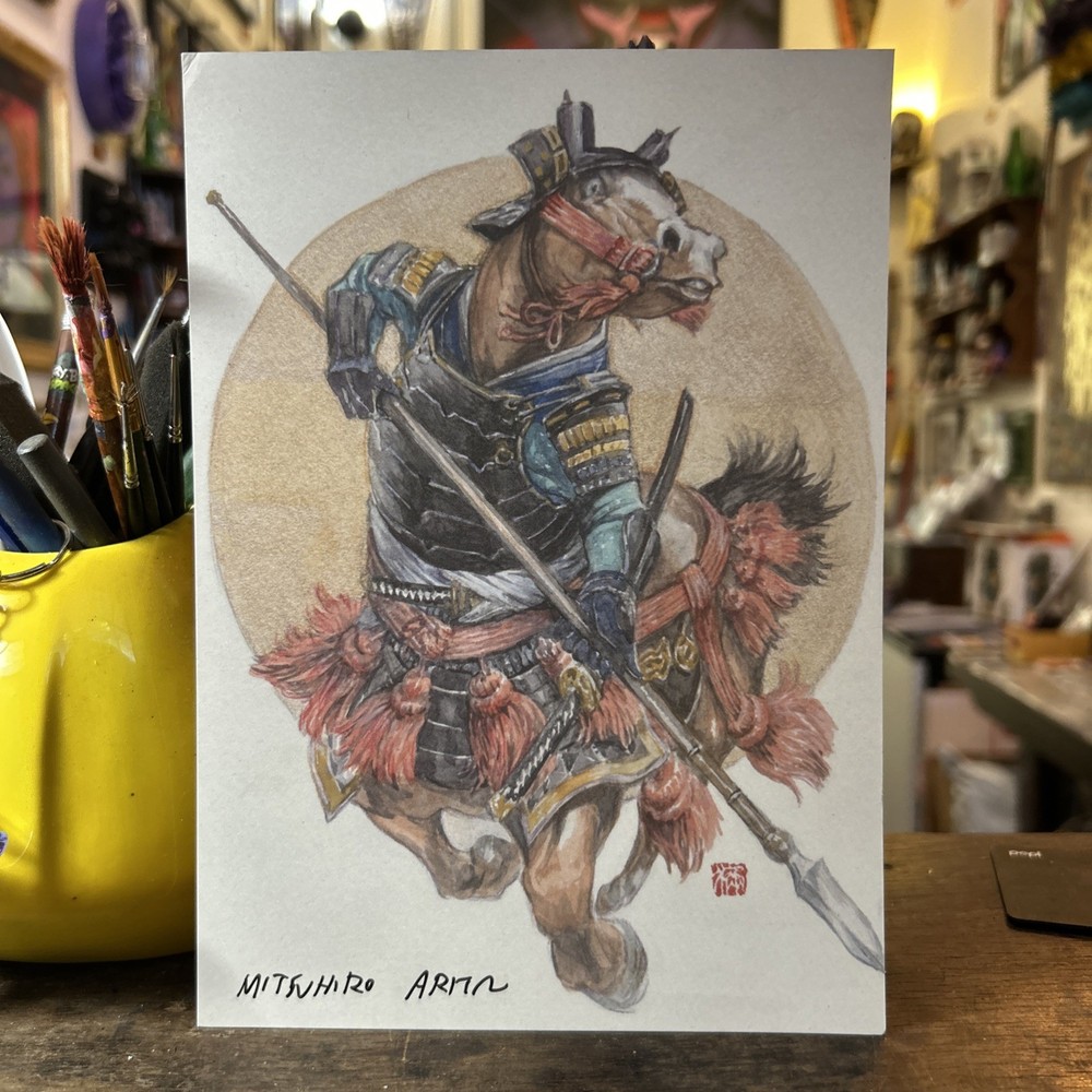 Pokemon Artist Mitsuhiro Arita Signed Print Chinese Zodiac Horse NYCC