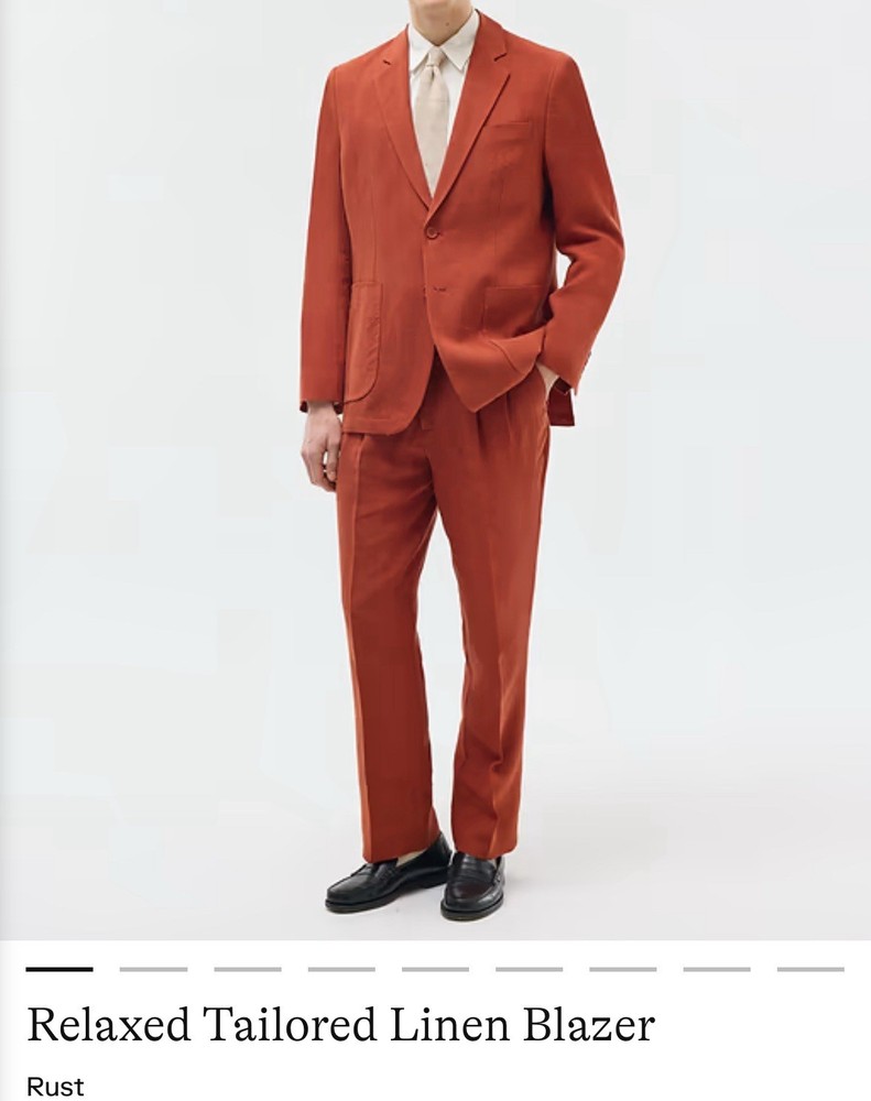 PERCIVAL Tailoring Relaxed Tailored Linen Blazer 38 + Pleated Tailored Trousers