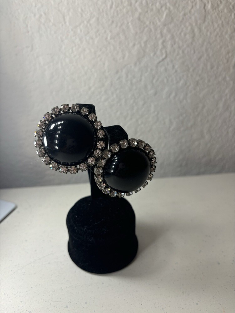 Bold Black Hoop Earrings Unbranded Fashion Statement