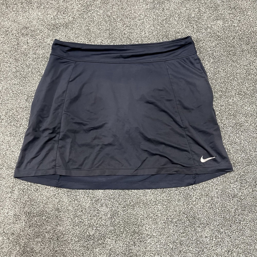 Nike Dri Fit Tennis Skirt Black Athletic Running Womens M