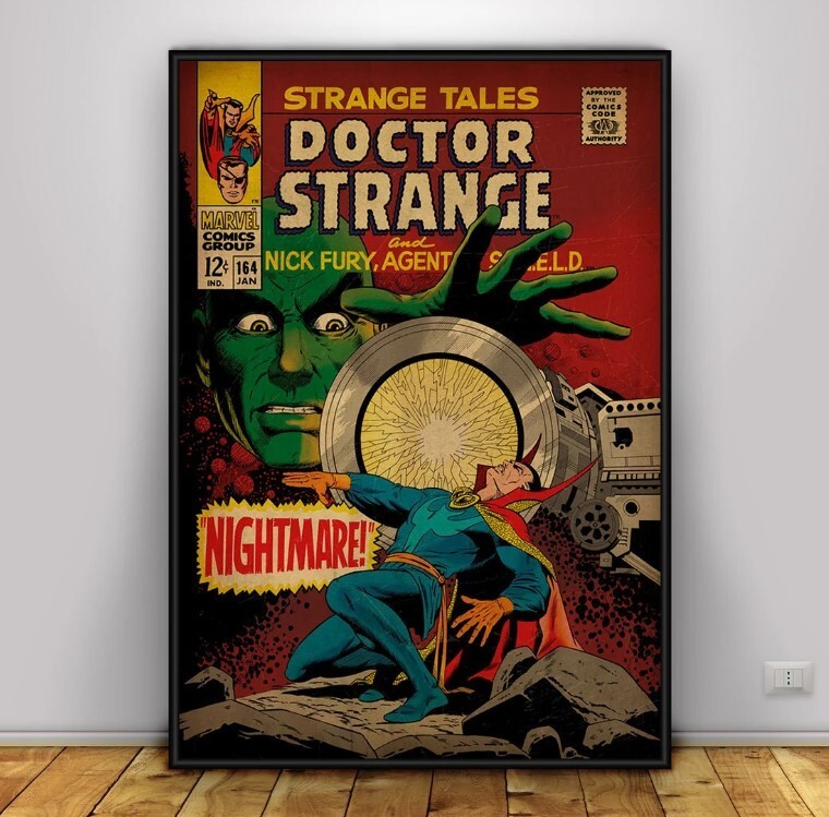 Vintage Marvel Movie Comic Book Cover Wall Art Prints 5