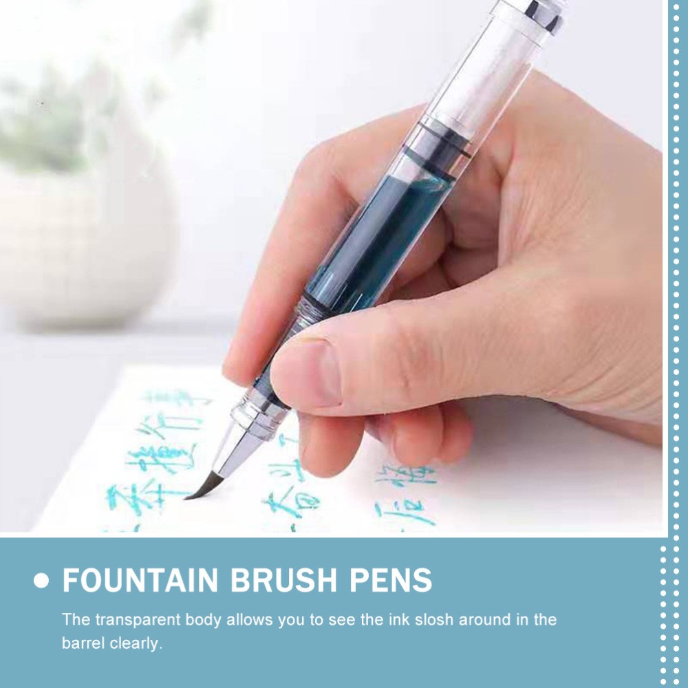 3 Pcs Artist Fountain Pen Brush Set for Drawing & Cute Writing - Student Friendly