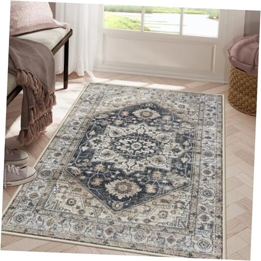 Retro Non-Slip Washable Indoor Door Mat Large Size Quick Dry