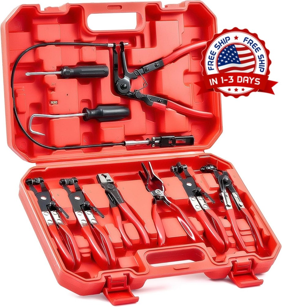 Pinzas para abrazaderas alicates cable abrazadera flexible presion Mangueras Set